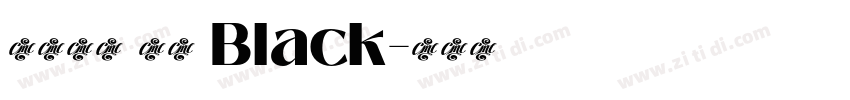 火山字型 茂林 Black字体转换